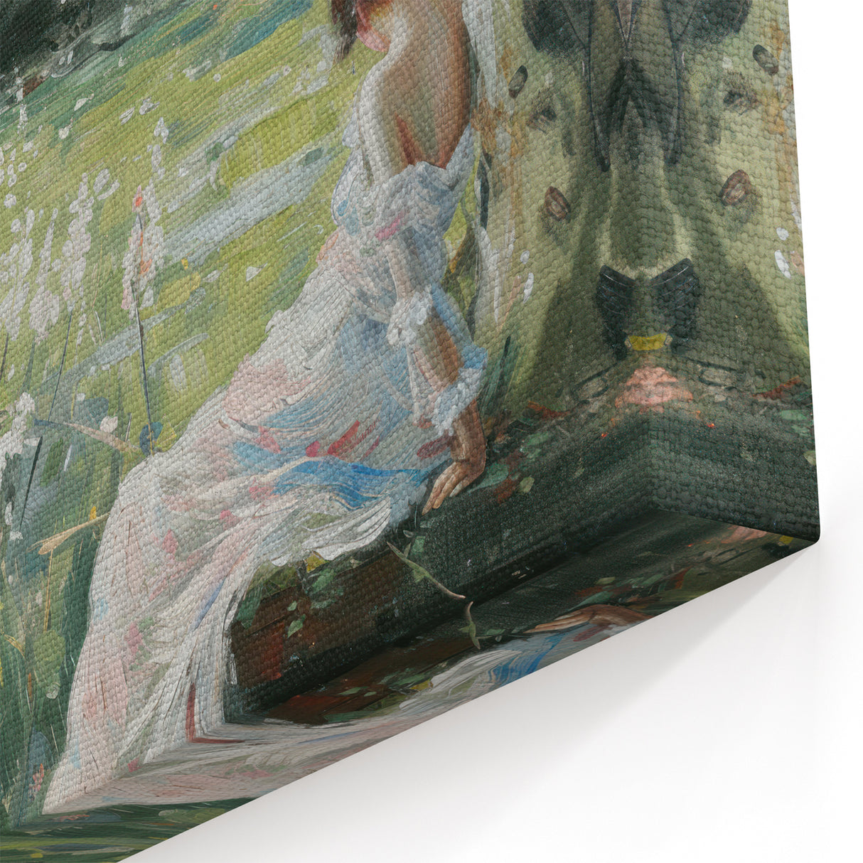 Colorful Figurative Abstracts - Reflection in a Blossoming Garden