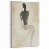 Modern Figurative Abstract - Bold Silhouette in Neutral Hues
