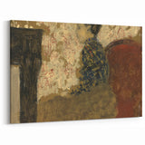 Modern Abstract Portrait - Woman Sitting by the Fireside Wall Art