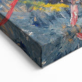 Expressionist Art: Radiant Sunburst Landscape with Vibrant Colors
