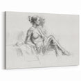Artistic Figurative Designs - Modern Pencil Sketch Canvas