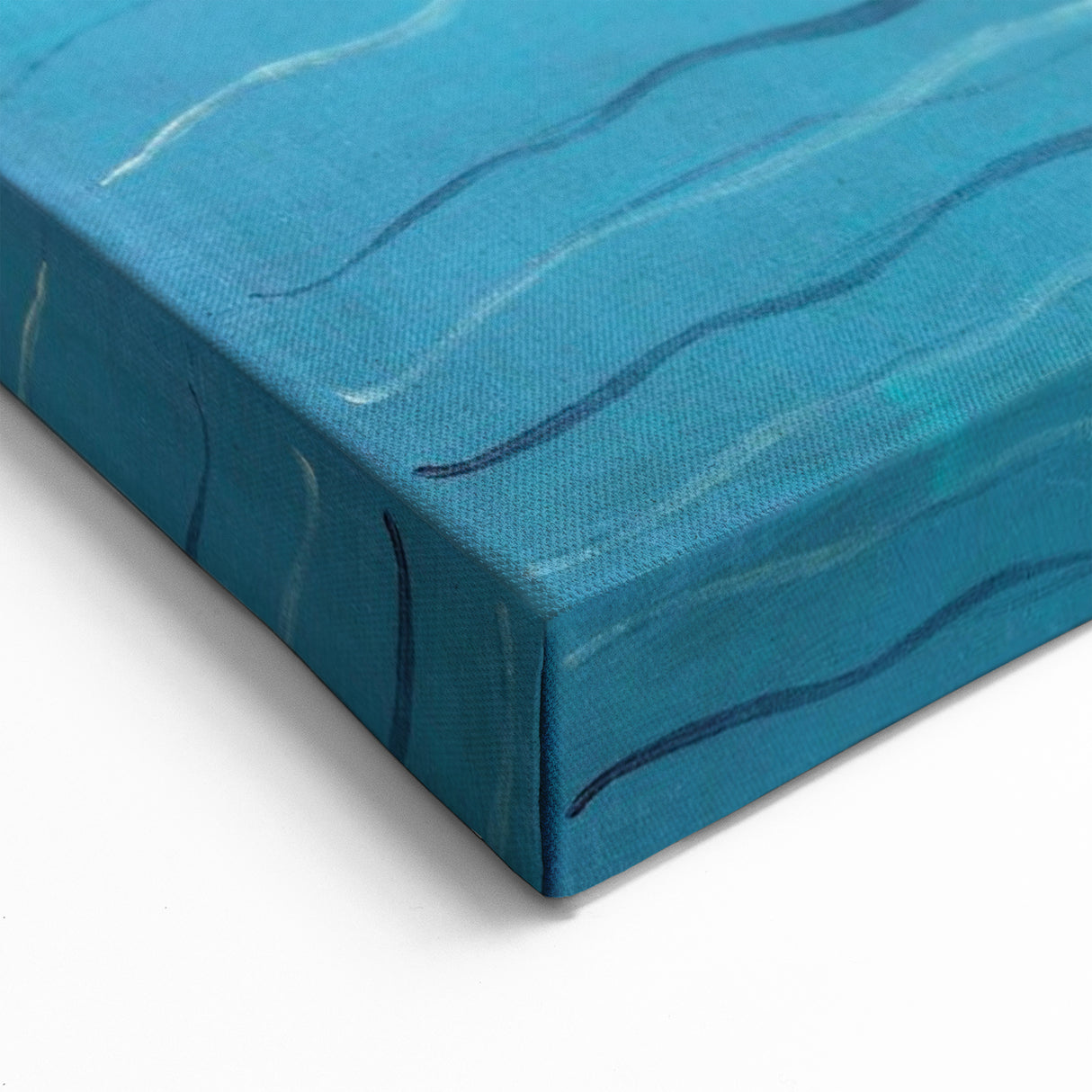 Modern Wall Art: Abstract Waterfront Scene with Bold Minimalist Style