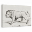 Lion Sketch by Jean Bernard - Romanticism Black and White Wall Art