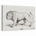 Lion Sketch by Jean Bernard - Romanticism Black and White Wall Art