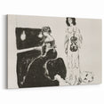 Expressionist Art: Monochrome Violin Concert in Modern Expressionism