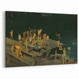 Modern Wall Art: Dynamic Scene of Children by the Waterfront