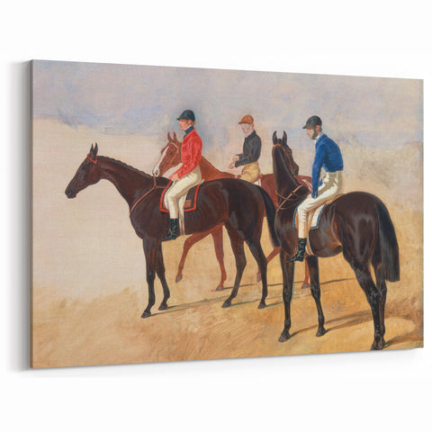 Steeplechase Riders - Romanticism Equestrian Art by John F. Herring