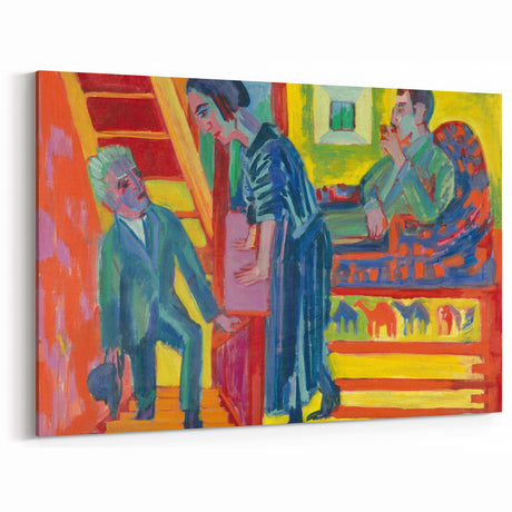 Expressionist Art: Vibrant Scene of Connection in Modern Expressionism
