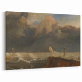 Famous Romantic Era Art: Dramatic Seascape at Port Ruysdael