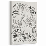 Expressionist Drawing - Three Horses | Contemporary Wall Art Print