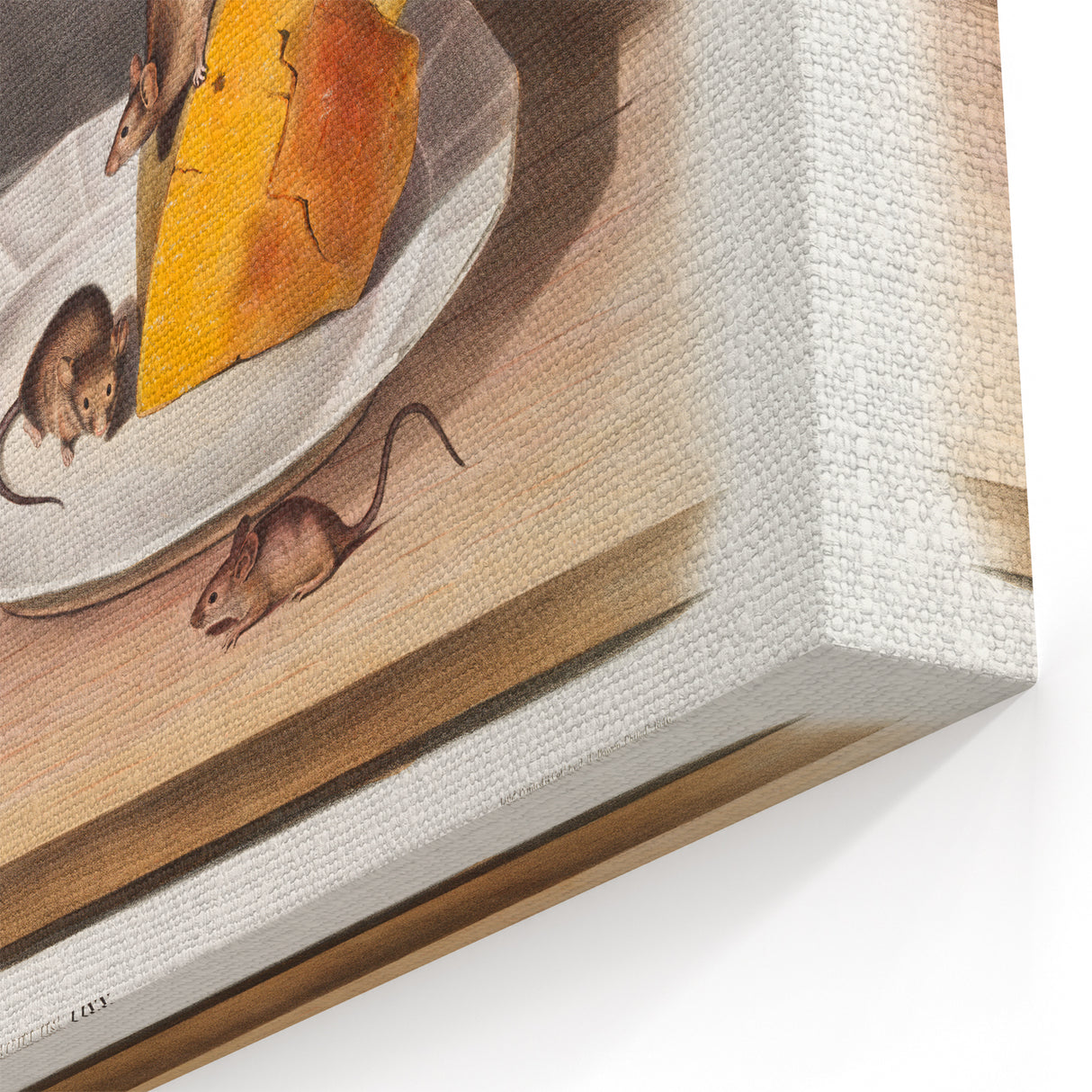 Romanticism Art: Mouse and Cheese Still Life by Audubon