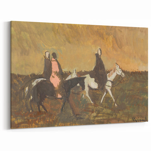 Expressionist Landscape - Three Riders | Modern Expressionism Wall Art