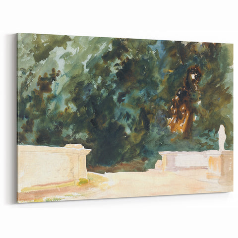 Romantic Art Prints: Terrace and Gardens by John Singer Sargent