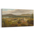 Romantic Art Prints: Panoramic Landscape Near River Moselle by Rousseau