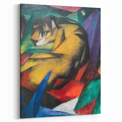 Expressionist Animal Art - Tiger by Franz Marc | Vibrant Wall Art