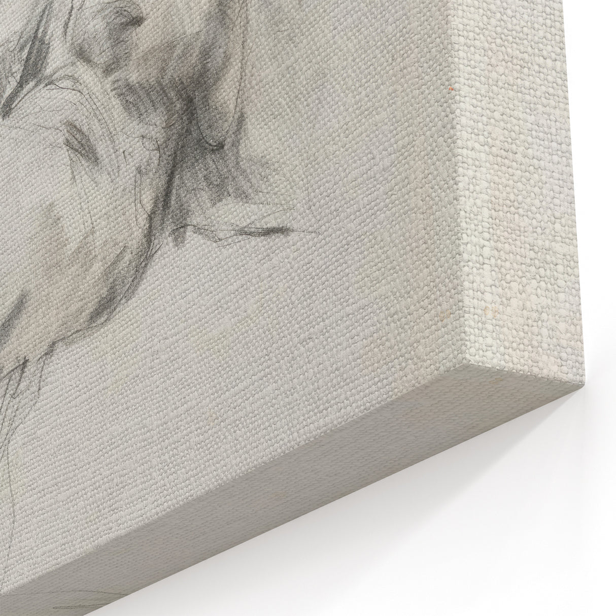 Abstract Human Figures - Minimalist Pencil Sketch Canvas