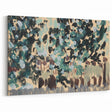 Modern Wall Art: Vibrant Abstract Green Leaves with Nature's Essence
