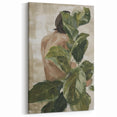 Nature-Inspired Figurative Abstract - Green Foliage Canvas Art