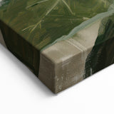 Nature-Inspired Figurative Abstract - Green Foliage Canvas Art