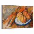 Modern Wall Art: Still Life of Peaches on Plate with Warm Tones
