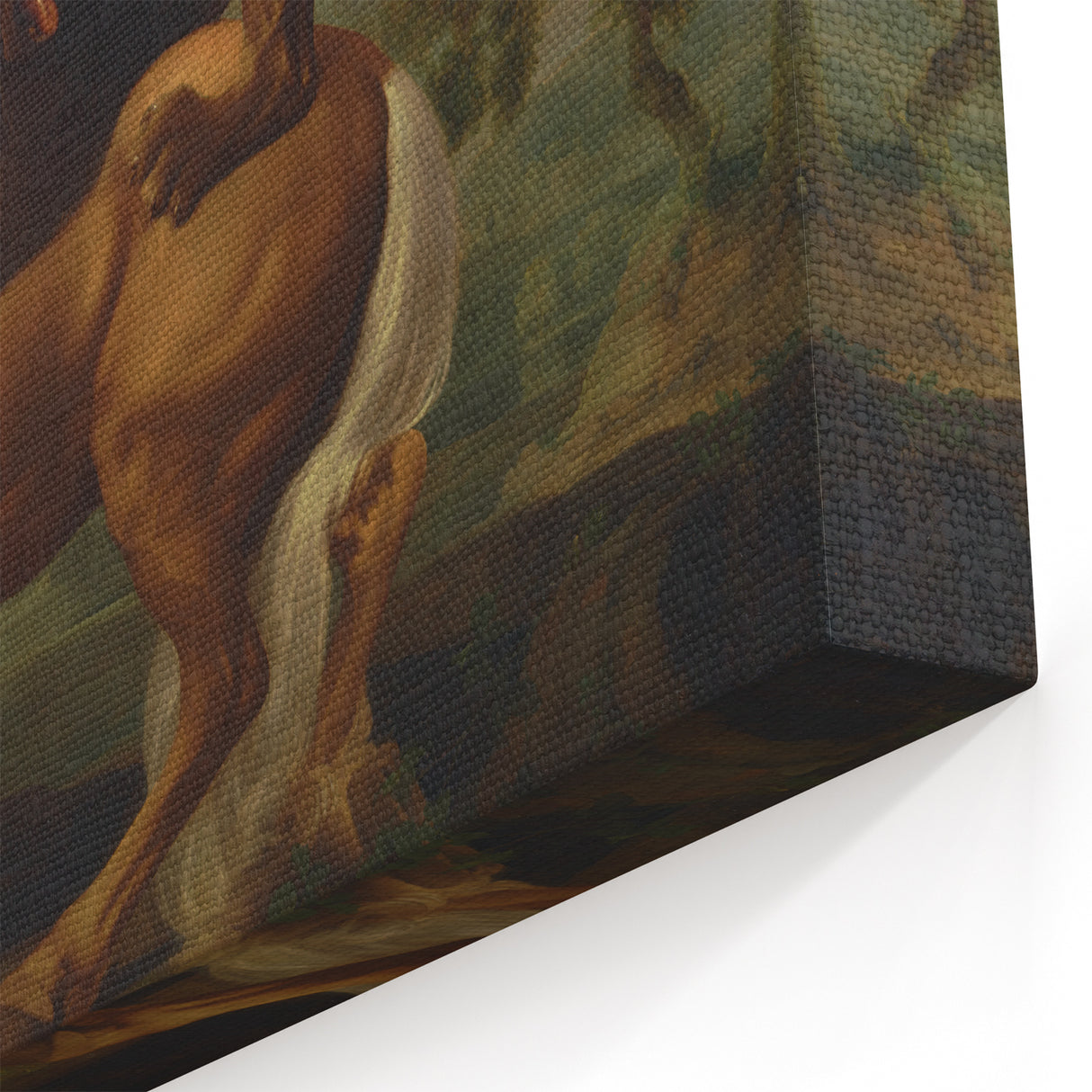 Romanticism Art: Lion Attacking a Horse by Stubbs - Wildlife Canvas Print