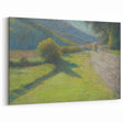Modern Wall Art: Serene Forest Road Scene with Pastoral Charm