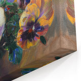 Colorful Abstract Floral Canvas – Vibrant Artistic Botanical Wall Art