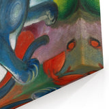 Expressionist Animal Art - Two Cats by Franz Marc | Vibrant Wall Art