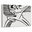 Expressionist Print - Two Dancers by Ernst Kirchner | Monochrome Wall Art