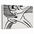 Expressionist Print - Two Dancers by Ernst Kirchner | Monochrome Wall Art