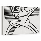 Expressionist Print - Two Dancers by Ernst Kirchner | Monochrome Wall Art
