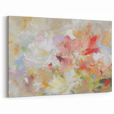 Vibrant Abstract Floral Canvas – Colorful Artistic Flower Design