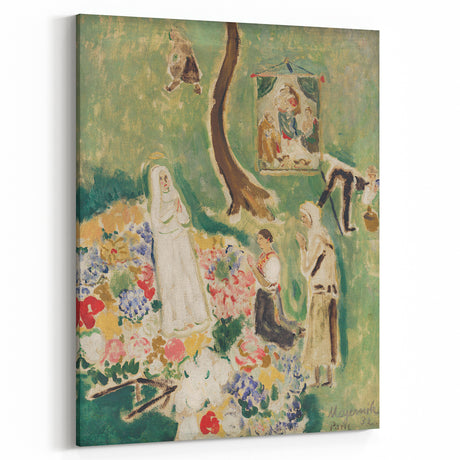 Expressionism Wall Art: Two Madonnas - Vibrant Expressionism Painting