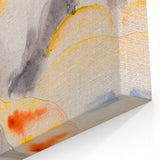 Modern Wall Art: Abstract Fish Watercolor with Soft Pastel Tones
