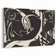 Expressionist Art: Two Mythical Animals - Abstract Expressionism Print
