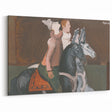 Expressionist Art: Two Riders - Abstract Expressionism Painting Print