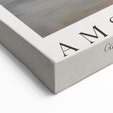 Modern Floral Abstract Canvas – Elegant Vase with Orange Blooms