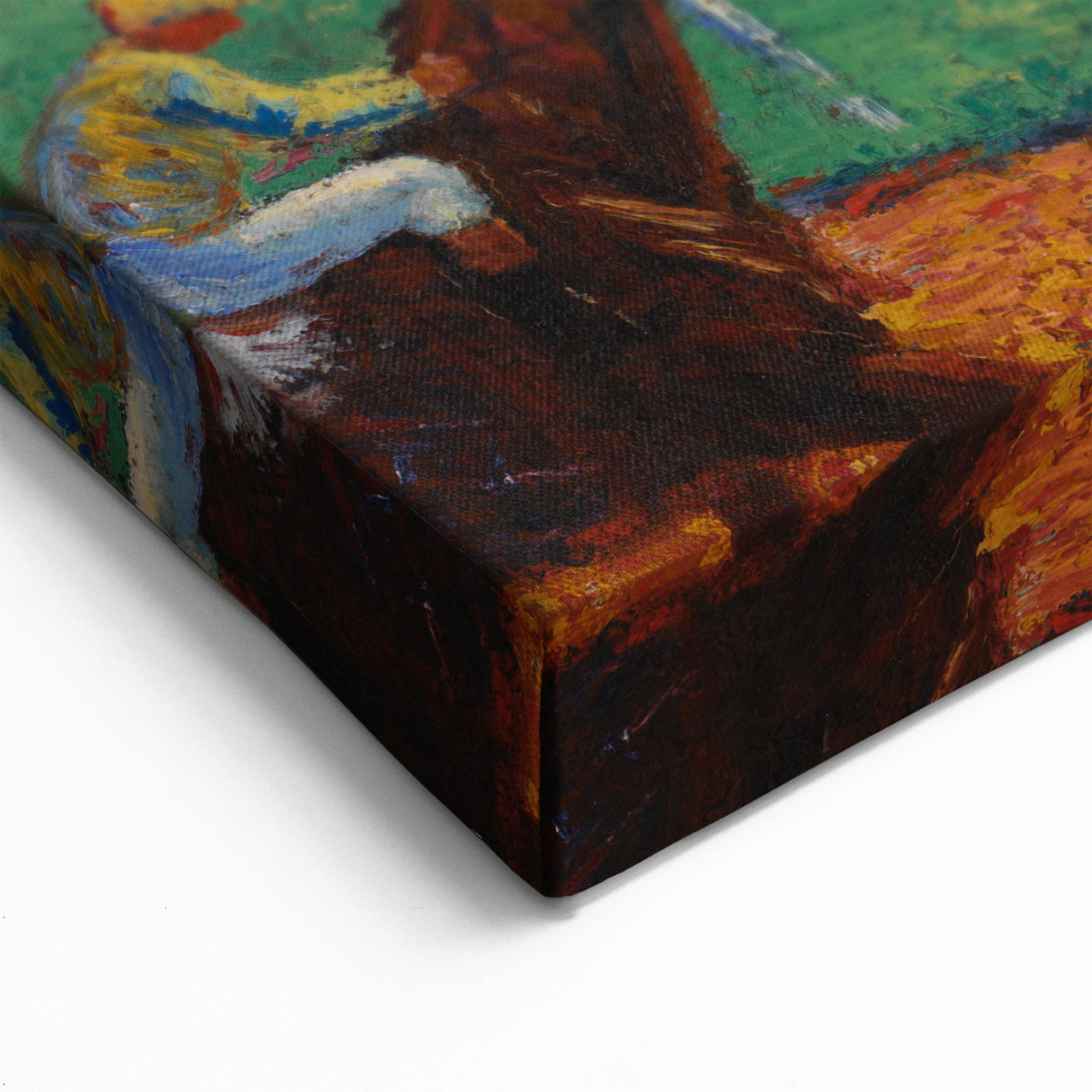 Modern Wall Art: Vibrant Race Track Scene with Dynamic Energy