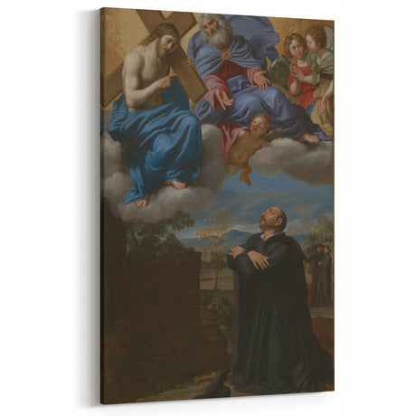 Baroque Art: Christ, God, and the Praying Saint – Classic Art Print