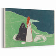 Expressionist Art: Two Women on the Shore - Edvard Munch Painting Print
