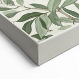William Morris Botanical Art – Elegant Green Leaf Pattern Canvas