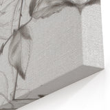 Timeless Black-and-White Rose Sketch – Elegant Botanical Canvas