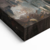 Modern Floral Abstract - Artistic White Roses on Canvas Wall Art