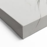 Delicate Floral Sketch - Black and White Botanical Line Art on Canvas