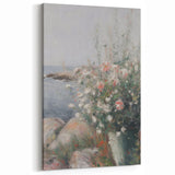 Coastal Wildflowers Art - Elegant Floral Canvas for Tranquil Decor