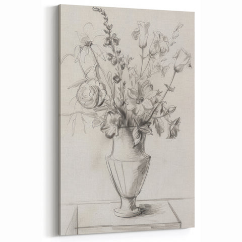 Contemporary Flower Prints - Artistic Floral Wall Art on Canvas