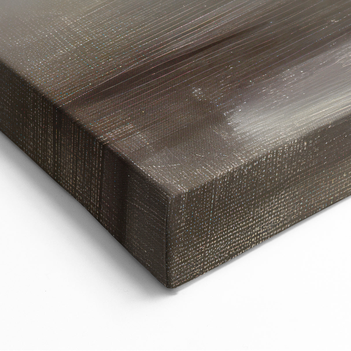 Abstract Floral Canvas - Romantic Pink Roses on Soft Gray Background