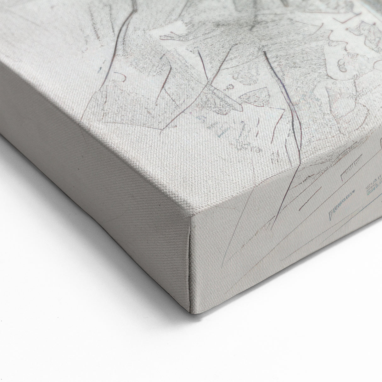 Abstract Landscape Drawing - Serene Pine Forest in Monochrome