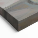 Abstract Floral Canvas - Vibrant Poppies in a Blue Glass Vase