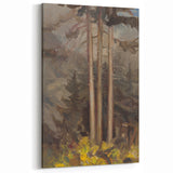 Modern Spruce Forest Wall Art - Abstract Contemporary Art Prints